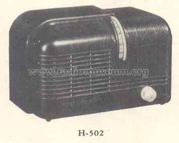 H-502 ; General Electric Co. (ID = 158522) Radio