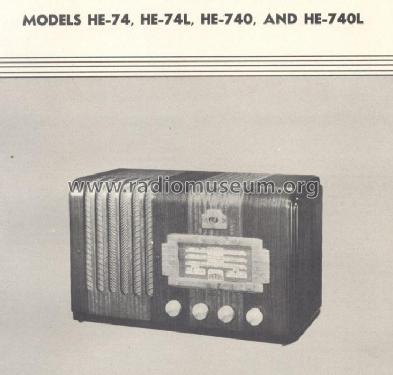 HE-74L ; General Electric Co. (ID = 159491) Radio