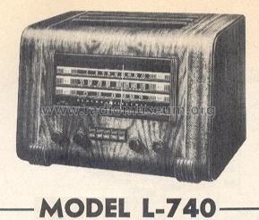 L-740 De Luxe Beam-a-Scope ; General Electric Co. (ID = 164710) Radio