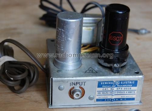 Phono-Mic Preamplifier UPX-003B; General Electric Co. (ID = 1060762) Ampl/Mixer