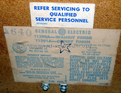 T1291A ; General Electric Co. (ID = 2052590) Radio