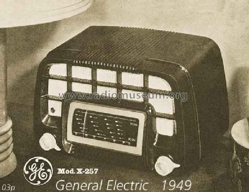 X257 ; General Electric Co. (ID = 1632) Radio