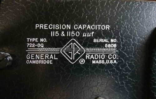 Variable Capacitor 722-DQ; General Radio (ID = 856465) Equipment