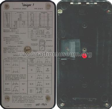 Unigor 1 Type 226201; Goerz Electro Ges.m. (ID = 1930341) Equipment