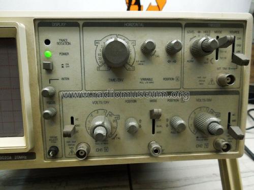 Oscilloscope OS-9020A; Gold Star Co., Ltd., (ID = 2398904) Equipment