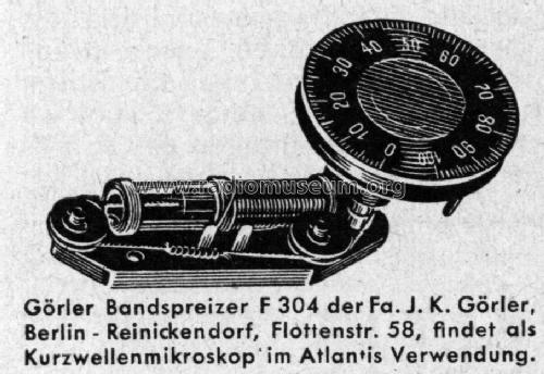 Bandspreizer F304; Görler, J. K.; (ID = 1351940) mod-past25