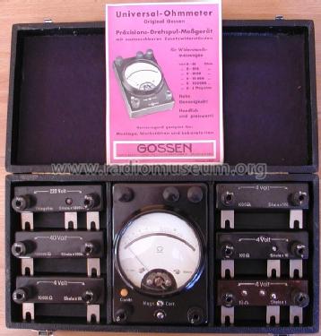 Universal-Ohmmeter 1938; Gossen, P., & Co. KG (ID = 1282009) Equipment