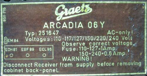 Arcadia 06Y; Graetz, Altena (ID = 1084666) Radio