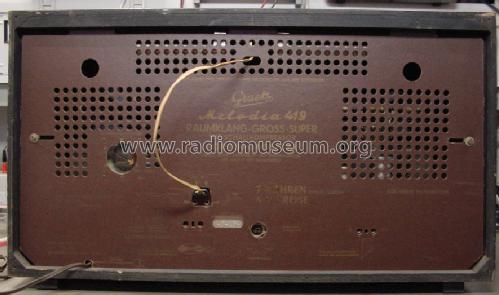 Melodia 419; Graetz, Altena (ID = 102827) Radio