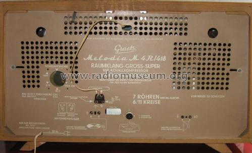 Melodia M 4R/418; Graetz, Altena (ID = 121603) Radio