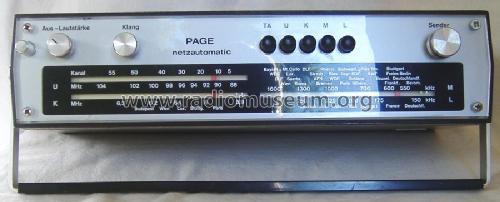 Page netzautomatic 302; Graetz, Altena (ID = 1659570) Radio