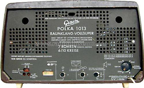 Polka 1013; Graetz, Altena (ID = 727908) Radio