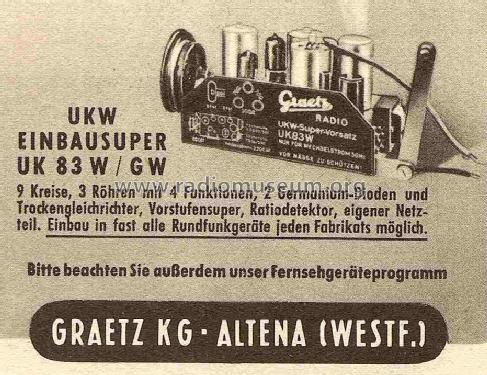 UKW-Super-Vorsatz UK83W; Graetz, Altena (ID = 718036) Converter