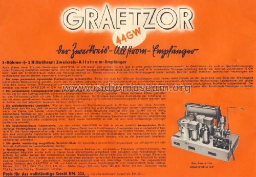 Graetzor 44GW; Graetz Radio, Berlin (ID = 1270813) Radio