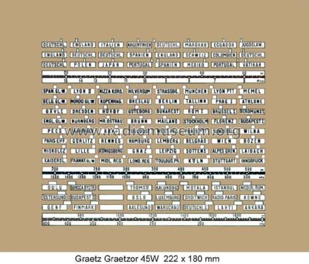 Graetzor 45W; Graetz Radio, Berlin (ID = 1054723) Radio