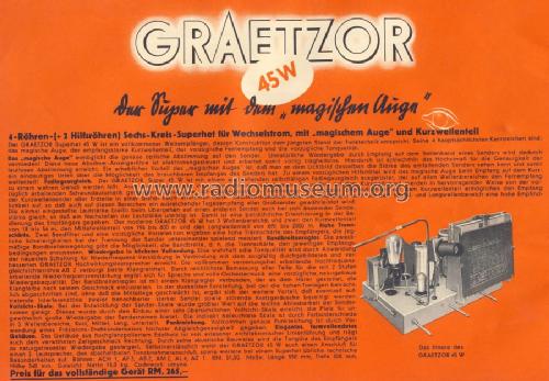 Graetzor 45W; Graetz Radio, Berlin (ID = 1270819) Radio
