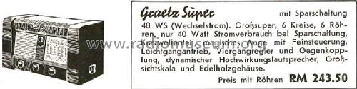 Super 48WS; Graetz Radio, Berlin (ID = 1386145) Radio
