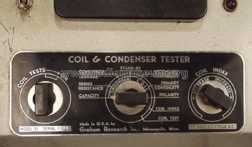 Coil & Condenser Tester 51; Graham Research inc. (ID = 1822353) Equipment