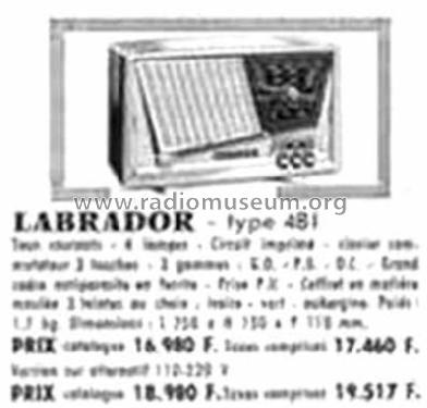 Labrador 481; Grandin, Cristal- (ID = 1463629) Radio