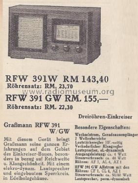 RFW391W; Grassmann, Peter, (ID = 1408396) Radio