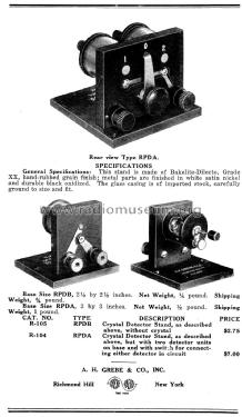 RPDB Crystal Detector; Grebe, A.H. & Co.; (ID = 1595899) Radio part