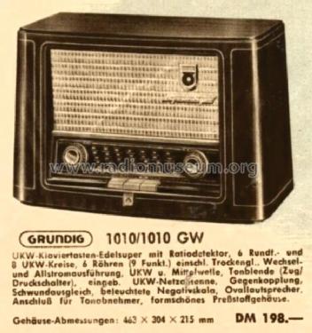 1010; Grundig Radio- (ID = 475811) Radio