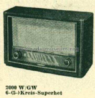 2000W; Grundig Radio- (ID = 514174) Radio
