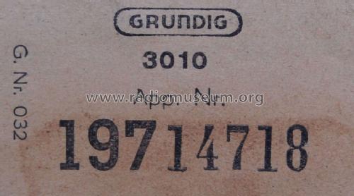 3010; Grundig Radio- (ID = 495086) Radio