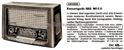 3055WF/3D; Grundig Radio- (ID = 2192363) Radio