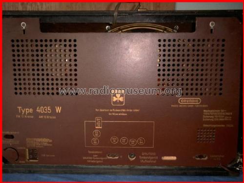 4035W; Grundig Radio- (ID = 25383) Radio