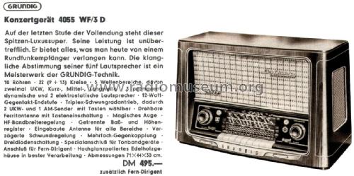 4055WF/3D; Grundig Radio- (ID = 2192743) Radio