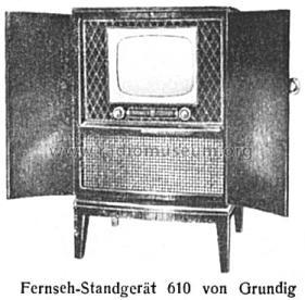 Fernsehstandgerät 610; Grundig Radio- (ID = 30796) Television