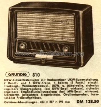 810 ; Grundig Radio- (ID = 475810) Radio