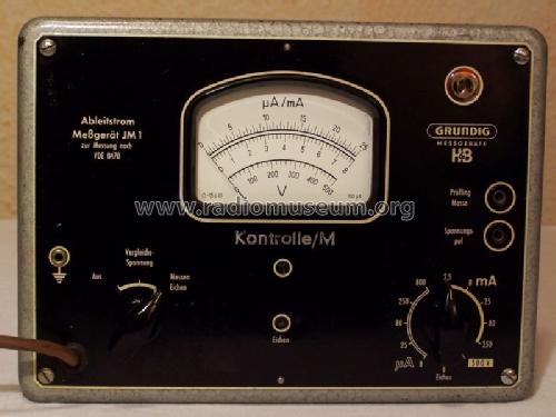 Ableitstrom-Meßgerät JM1; Grundig Radio- (ID = 293084) Equipment