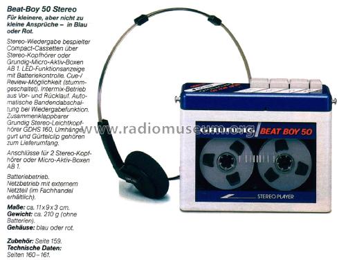 Beat-Boy 50; Grundig Radio- (ID = 2621856) R-Player