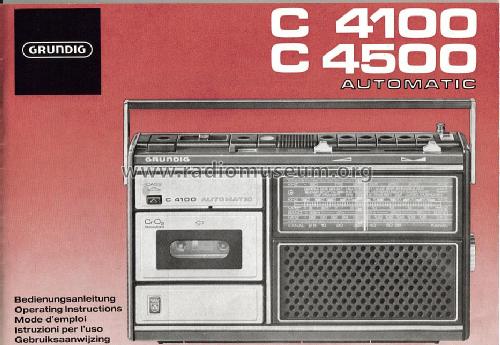 C4500 Automatic; Grundig Radio- (ID = 1525613) Radio