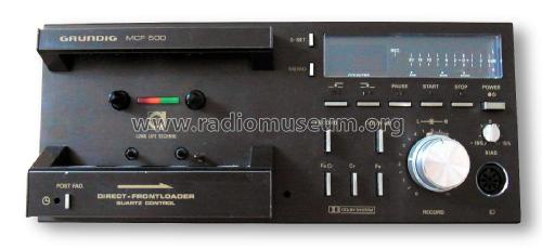 Cassetten Deck MCF-500; Grundig Radio- (ID = 1803017) R-Player