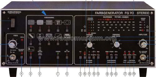 Farbgenerator FG 70 Stereo; Grundig Radio- (ID = 1363892) Equipment