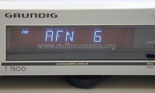 FM-AM Quartz Synthesizer Tuner T 7500; Grundig Radio- (ID = 2051999) Radio