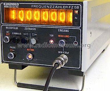Frequenzzähler FZ58; Grundig Radio- (ID = 385909) Equipment