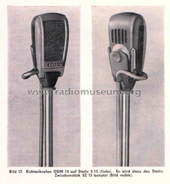 GDM15; Grundig Radio- (ID = 2085784) Microphone/PU