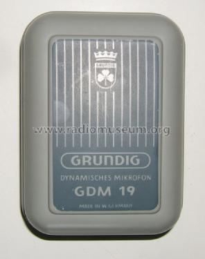 GDM 19; Grundig Radio- (ID = 993489) Microphone/PU