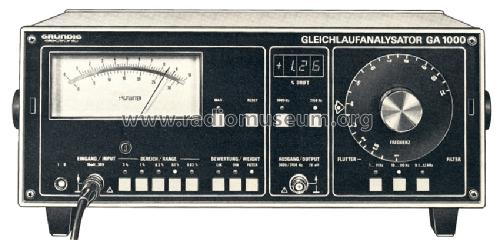Gleichlaufanalysator GA1000; Grundig Radio- (ID = 1042082) Equipment