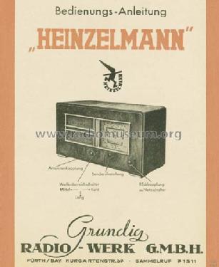 Heinzelmann A ; Grundig Radio- (ID = 230) Radio