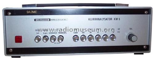 Klirranalysator KM5; Grundig Radio- (ID = 356126) Equipment