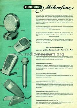 Kondensator- Mikrofon GKM 17; Grundig Radio- (ID = 2205698) Microphone/PU