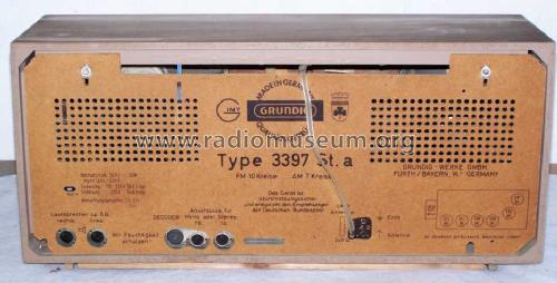 Konzertgerät 3397 St. a; Grundig Radio- (ID = 232545) Radio