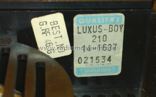 Luxus-Boy 210; Grundig Radio- (ID = 1888334) Radio