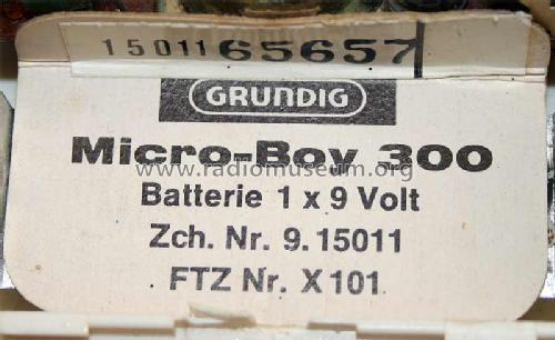 Micro-Boy 300; Grundig Radio- (ID = 1332348) Radio