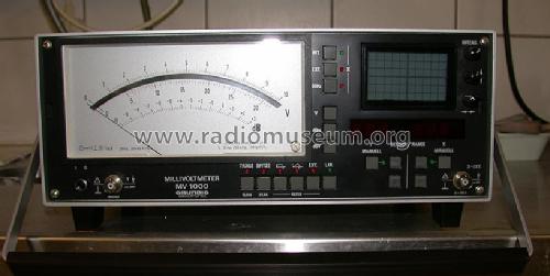 Millivoltmeter MV1000; Grundig Radio- (ID = 2062244) Equipment